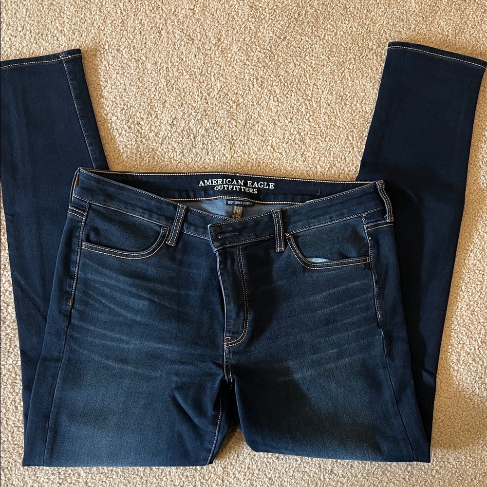 American Eagle Outfitters Women's Deep Indigo Skinny Jeans